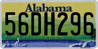 AL license plate 56DH296