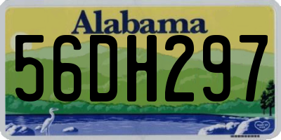AL license plate 56DH297