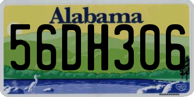 AL license plate 56DH306