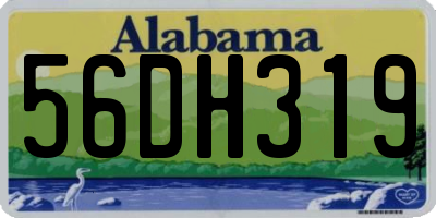 AL license plate 56DH319