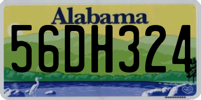 AL license plate 56DH324