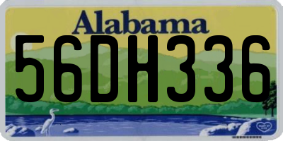 AL license plate 56DH336
