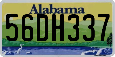 AL license plate 56DH337