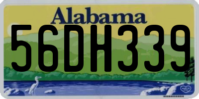 AL license plate 56DH339