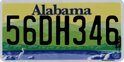 AL license plate 56DH346