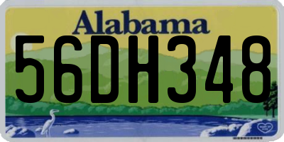 AL license plate 56DH348