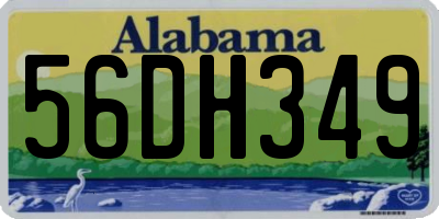 AL license plate 56DH349