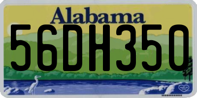 AL license plate 56DH350