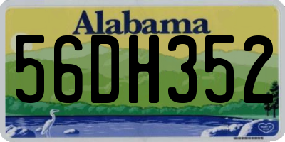 AL license plate 56DH352