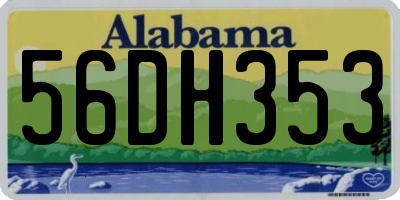 AL license plate 56DH353