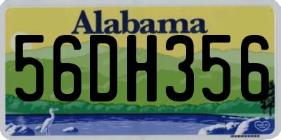 AL license plate 56DH356