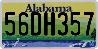 AL license plate 56DH357
