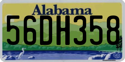 AL license plate 56DH358