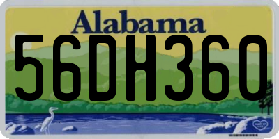 AL license plate 56DH360