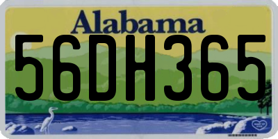 AL license plate 56DH365