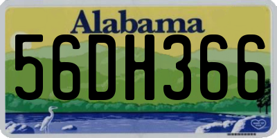 AL license plate 56DH366