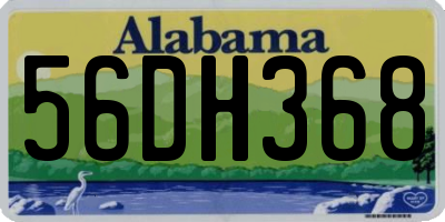 AL license plate 56DH368