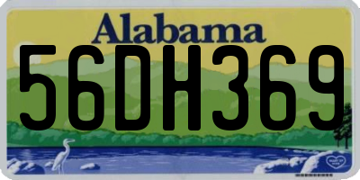 AL license plate 56DH369