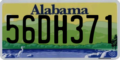 AL license plate 56DH371