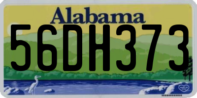 AL license plate 56DH373