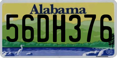 AL license plate 56DH376