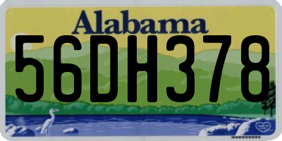 AL license plate 56DH378