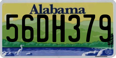 AL license plate 56DH379