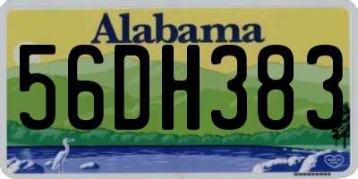 AL license plate 56DH383
