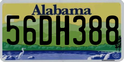 AL license plate 56DH388