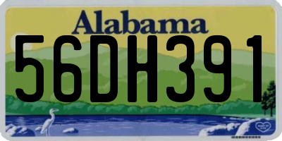 AL license plate 56DH391