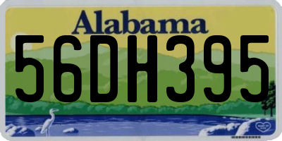 AL license plate 56DH395