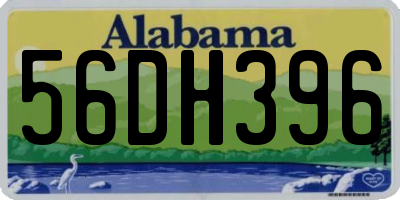 AL license plate 56DH396