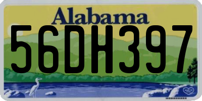AL license plate 56DH397