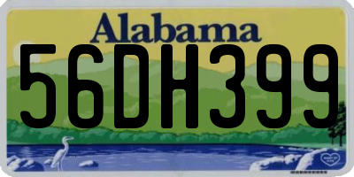 AL license plate 56DH399