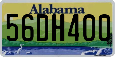 AL license plate 56DH400