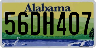 AL license plate 56DH407