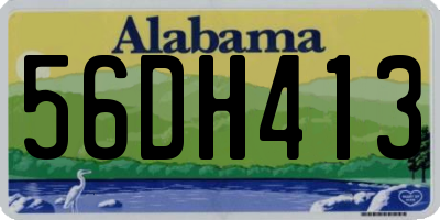 AL license plate 56DH413