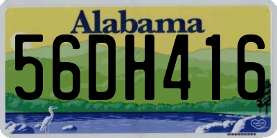 AL license plate 56DH416