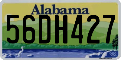 AL license plate 56DH427