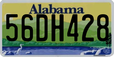 AL license plate 56DH428