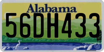 AL license plate 56DH433
