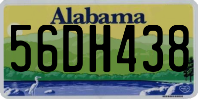AL license plate 56DH438