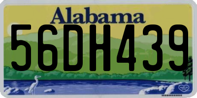 AL license plate 56DH439