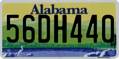 AL license plate 56DH440