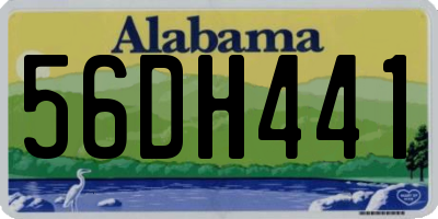 AL license plate 56DH441