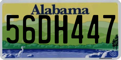 AL license plate 56DH447