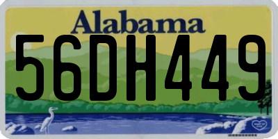 AL license plate 56DH449