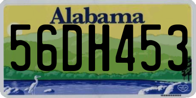 AL license plate 56DH453