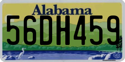 AL license plate 56DH459