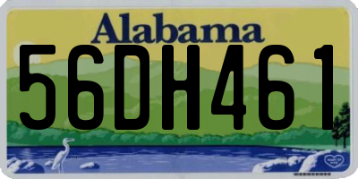 AL license plate 56DH461
